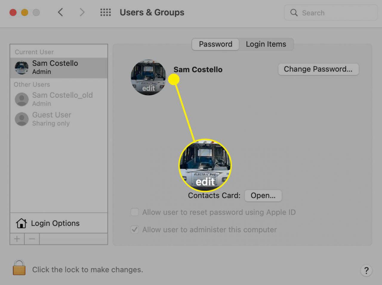 How to Change a Login Picture on Mac