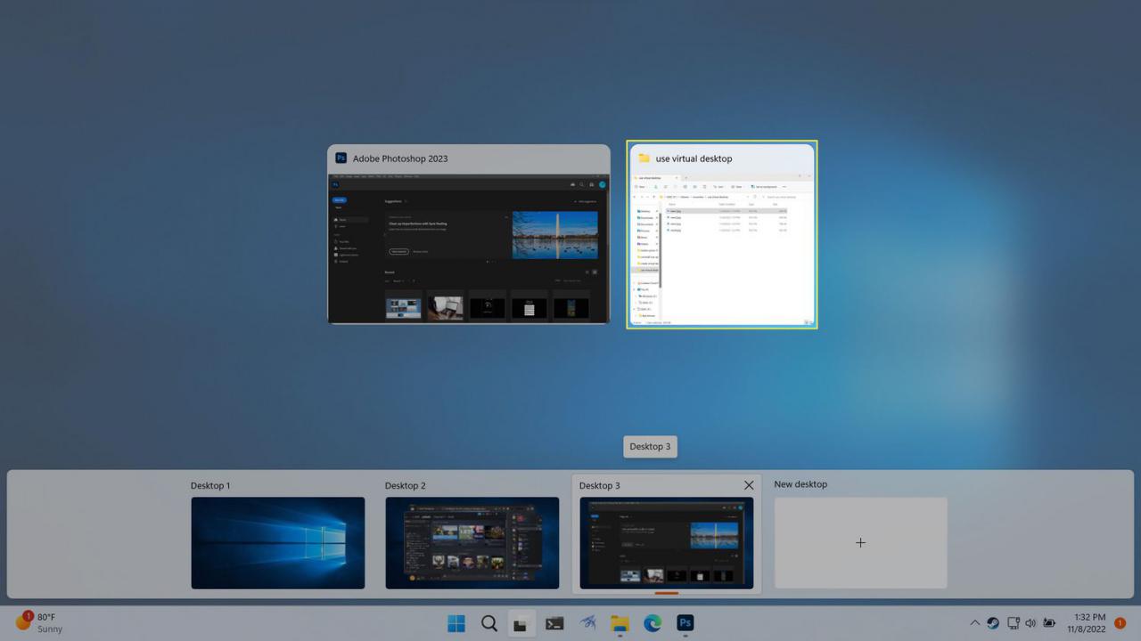 How to Use Multiple Desktops in Windows 11