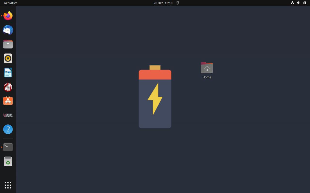 How to Show Your Battery Percentage as a Wallpaper on Linux
